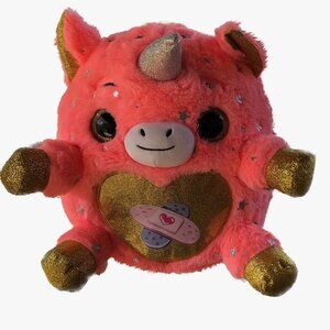 Zuru Rainbocorns Rescue Orange Silver Sparkle Horn Wings NO EGG/TOYS 12"